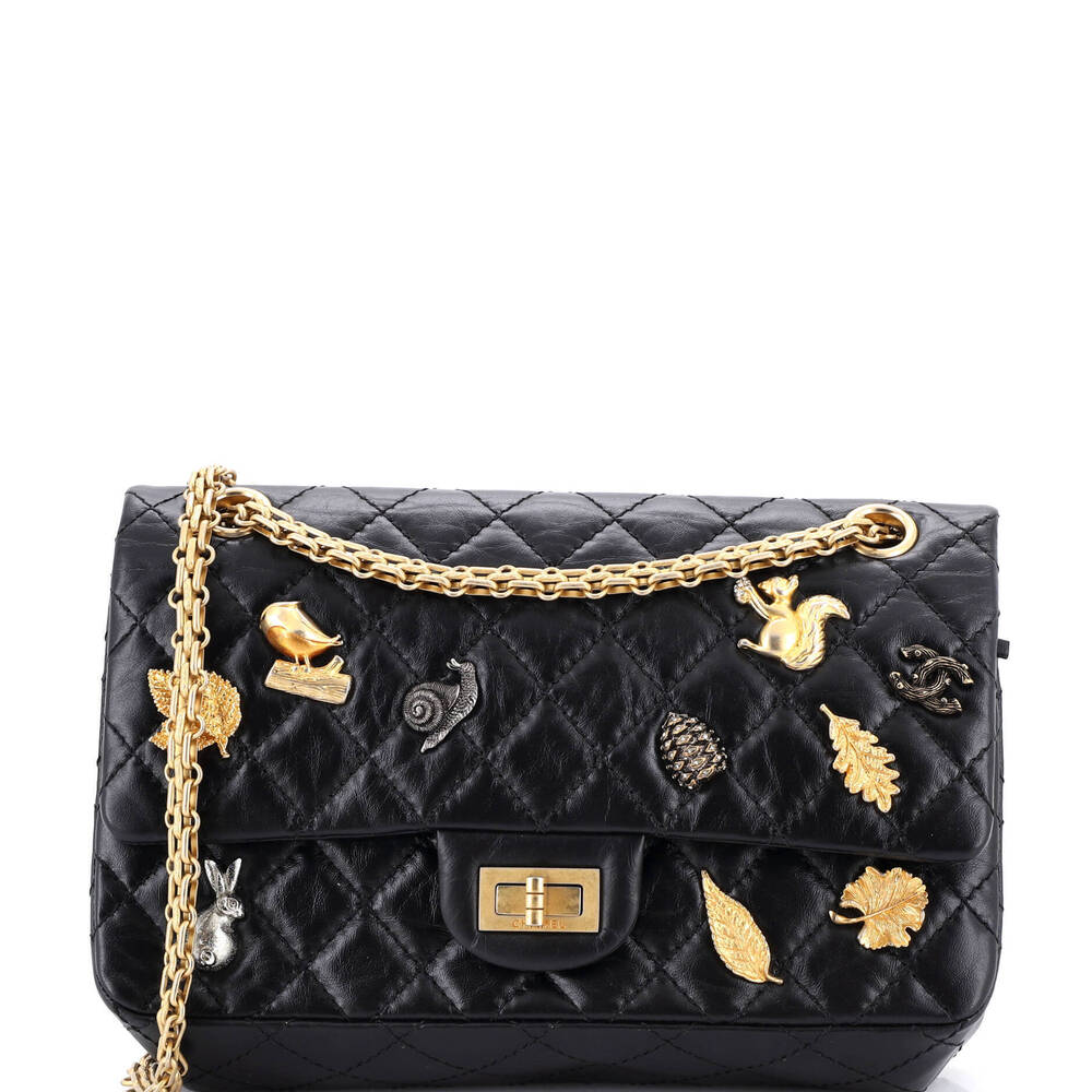 Chanel 225 Lucky Charms Reissue 2.55 Flap Bag Quilted Aged Calfskin